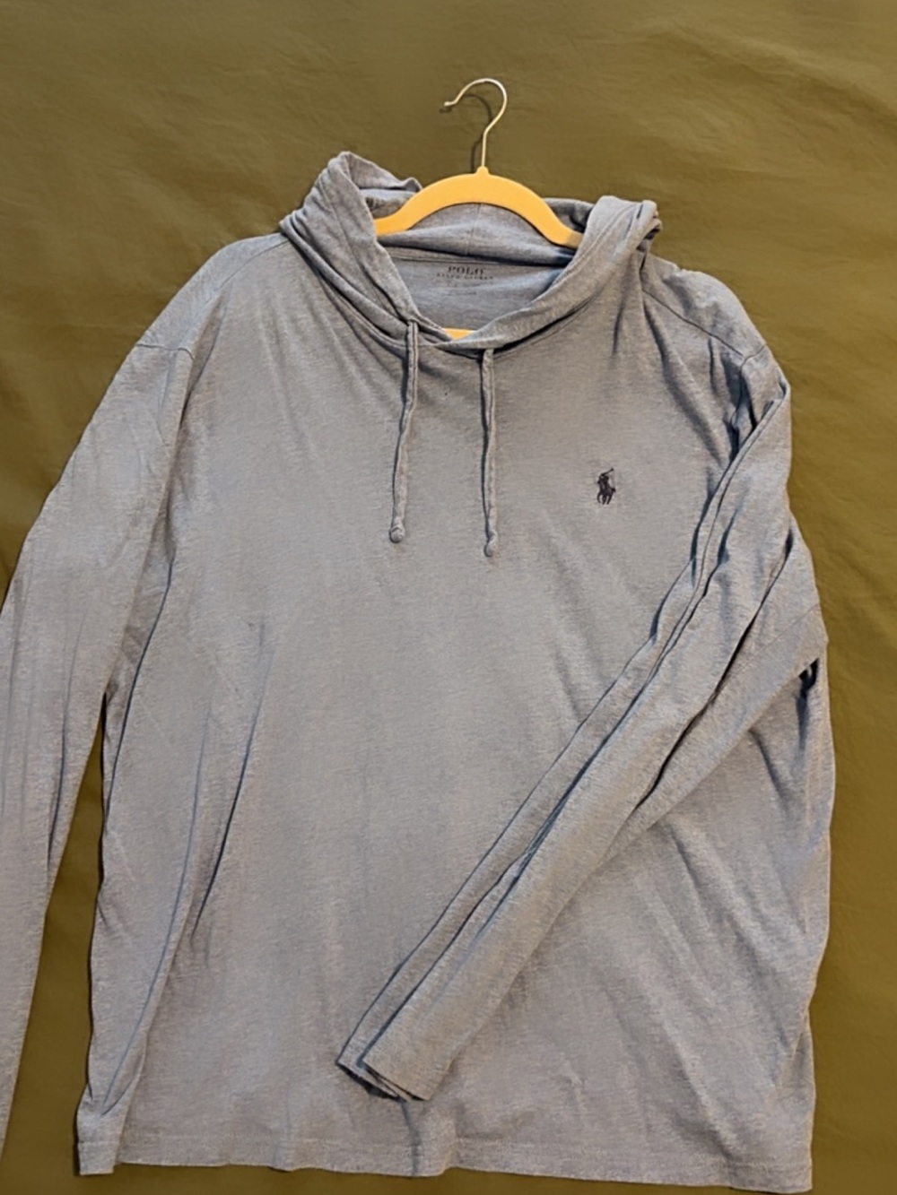 Polo by Ralph Lauren Light Blue Hooded Long Sleeve Top